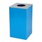 Alpine Industries 87 Gal. 3-Stream Steel Blue Mixed, Green Compost, and Black Commercial Trash Can Station ALP4450-BLK-KIT33 - alternate 4